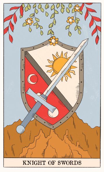 Рицар на Мечовете (Knight of Swords) - Таро карта значение